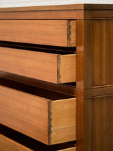 Load image into Gallery viewer, 5 Drawer Mahogany Highboy Dresser
