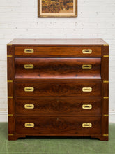 Load image into Gallery viewer, Late 19th English Walnut Georgian Chest of Drawers With Desk Pullout
