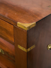 Load image into Gallery viewer, Late 19th English Walnut Georgian Chest of Drawers With Desk Pullout
