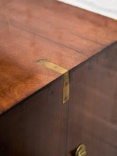 Load image into Gallery viewer, Late 19th English Walnut Georgian Chest of Drawers With Desk Pullout
