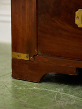 Load image into Gallery viewer, Late 19th English Walnut Georgian Chest of Drawers With Desk Pullout

