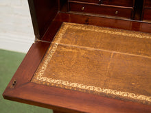 Load image into Gallery viewer, Late 19th English Walnut Georgian Chest of Drawers With Desk Pullout
