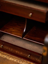 Load image into Gallery viewer, Late 19th English Walnut Georgian Chest of Drawers With Desk Pullout
