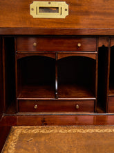 Load image into Gallery viewer, Late 19th English Walnut Georgian Chest of Drawers With Desk Pullout
