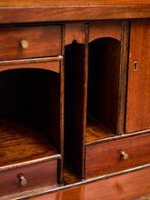 Load image into Gallery viewer, Late 19th English Walnut Georgian Chest of Drawers With Desk Pullout
