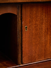 Load image into Gallery viewer, Late 19th English Walnut Georgian Chest of Drawers With Desk Pullout
