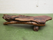 Load image into Gallery viewer, Monumental Wood Sculptural Coffee Table
