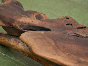 Monumental Wood Sculptural Coffee Table