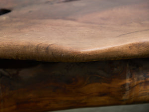 Monumental Wood Sculptural Coffee Table