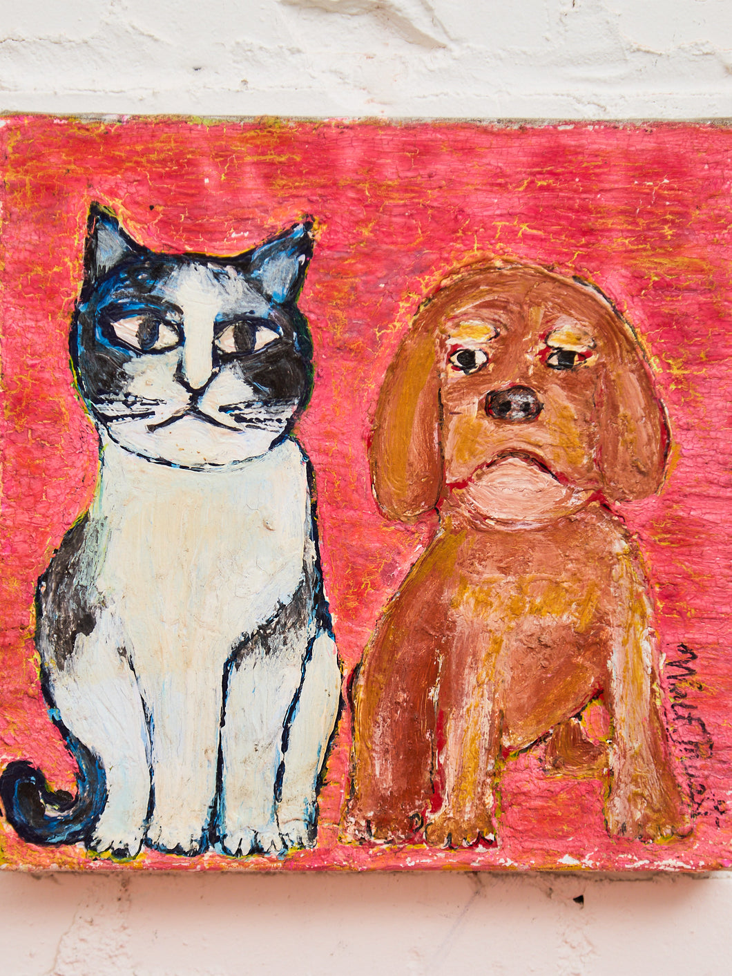 The Dog and The Cat Painting