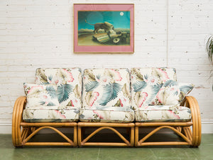 Pretzel Rattan Sofa Modular Set