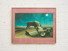 Load image into Gallery viewer, Sleeping Under the Moonlight by Henri Rousseau Print Framed
