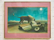 Load image into Gallery viewer, Sleeping Under the Moonlight by Henri Rousseau Print Framed
