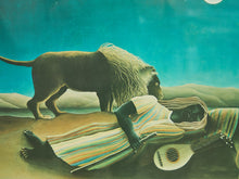 Load image into Gallery viewer, Sleeping Under the Moonlight by Henri Rousseau Print Framed
