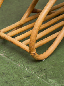 Pretzel Rattan Formica Side Table