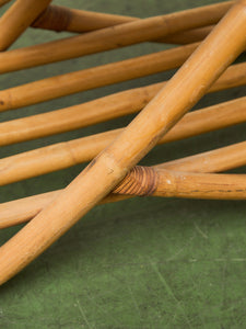 Pretzel Rattan Formica Side Table