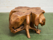 Load image into Gallery viewer, Organic Live-Edge Teak Root Coffee Table Sculptural Natural Form
