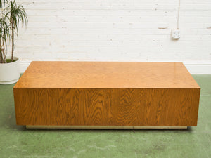 1970’s Oak Plinth Coffee Table