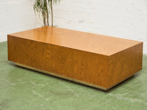 1970’s Oak Plinth Coffee Table