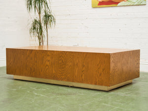 1970’s Oak Plinth Coffee Table
