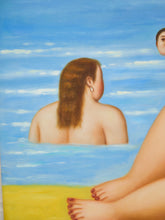 Load image into Gallery viewer, Fernando Botero Study Bather Oil Painting
