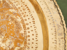 Load image into Gallery viewer, Mid-Century Round Brass Tray Coffee Table With Spider Leg Base

