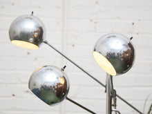 Load image into Gallery viewer, Iconic Robert Sonneman Chrome Eyeball Floor Lamp with 3 Adjustable Arms
