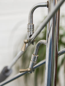 Iconic Robert Sonneman Chrome Eyeball Floor Lamp with 3 Adjustable Arms