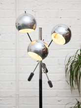 Load image into Gallery viewer, Iconic Robert Sonneman Chrome Eyeball Floor Lamp with 3 Adjustable Arms
