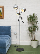 Load image into Gallery viewer, Iconic Robert Sonneman Chrome Eyeball Floor Lamp with 3 Adjustable Arms
