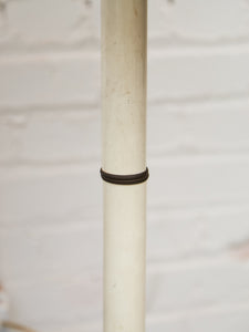 White Wicker Chic Cosmic Revival Floor Lamp