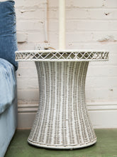 Load image into Gallery viewer, White Wicker Chic Cosmic Revival Floor Lamp

