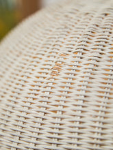 Load image into Gallery viewer, White Wicker Chic Cosmic Revival Floor Lamp
