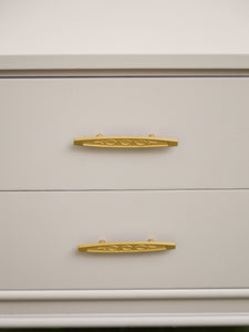 Single White and Cream Nightstand