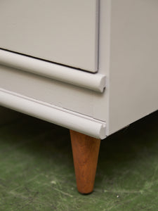 Single White and Cream Nightstand