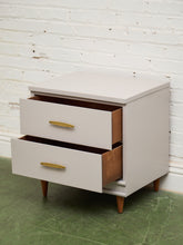 Load image into Gallery viewer, Single White and Cream Nightstand
