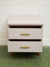 Load image into Gallery viewer, Single White and Cream Nightstand
