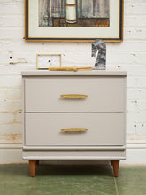 Load image into Gallery viewer, Single White and Cream Nightstand
