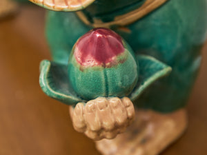 Rare Majolica Monkey Chinese Porcelain Figurine