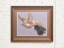 Load image into Gallery viewer, Reclining Nude with Flowing Hair Signed Figurative Pastel
