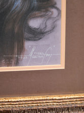 Load image into Gallery viewer, Reclining Nude with Flowing Hair Signed Figurative Pastel
