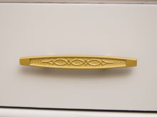 Load image into Gallery viewer, White and Gold 9 Drawer Dresser
