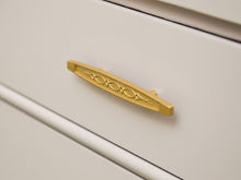 Load image into Gallery viewer, White and Gold 9 Drawer Dresser
