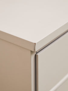White and Gold 9 Drawer Dresser