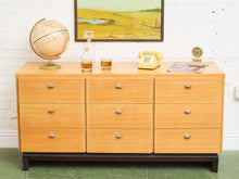 Load image into Gallery viewer, American of Martinsville Light Wood 9 Drawer Dresser
