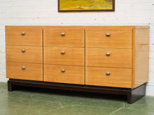 Load image into Gallery viewer, American of Martinsville Light Wood 9 Drawer Dresser
