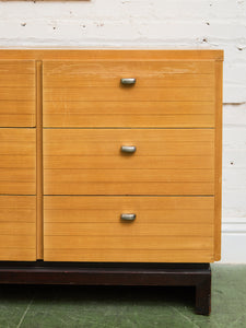American of Martinsville Light Wood 9 Drawer Dresser