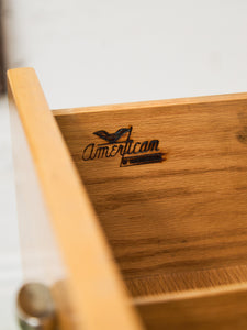 American of Martinsville Light Wood 9 Drawer Dresser