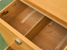 Load image into Gallery viewer, American of Martinsville Light Wood 9 Drawer Dresser
