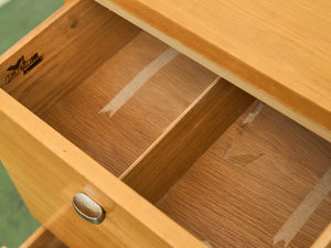 American of Martinsville Light Wood 9 Drawer Dresser